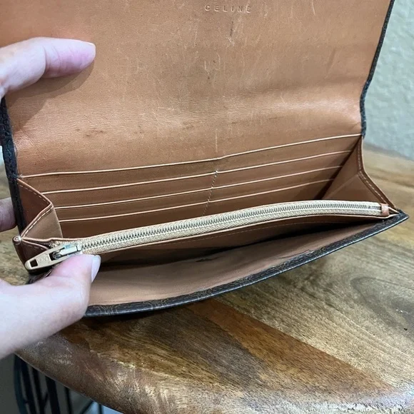 CELINE MACADAM LONG BIFOLD WALLET - Picture 11 of 14